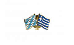 Pin's épinglette de l'amitié Bavière - Grèce - 22 mm