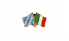 Pin's épinglette de l'amitié Bavière - Italie - 22 mm
