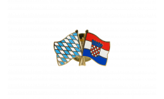 Pin's épinglette de l'amitié Bavière - Croatie - 22 mm