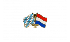 Pin's épinglette de l'amitié Bavière - Pays-Bas - 22 mm