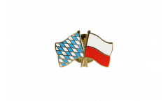 Pin's épinglette de l'amitié Bavière - Pologne - 22 mm