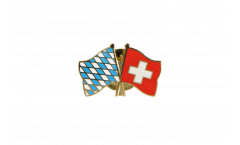 Pin's épinglette de l'amitié Bavière - Suisse - 22 mm