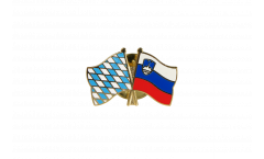 Pin's épinglette de l'amitié Bavière - Slovénie - 22 mm