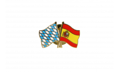 Pin's épinglette de l'amitié Bavière - Espagne - 22 mm