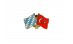 Pin's épinglette de l'amitié Bavière - Turquie - 22 mm