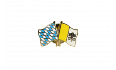 Pin's épinglette de l'amitié Bavière - Vatican - 22 mm