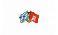 Pin's épinglette de l'amitié Bavière - Hambourg - 22 mm