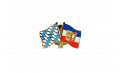 Pin's épinglette de l'amitié Bavière - Schleswig-Holstein - 22 mm