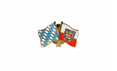 Pin's épinglette de l'amitié Bavière - Thuringe - 22 mm