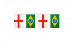Guirlande d'amitié Angleterre - Brésil - 15 x 22 cm
