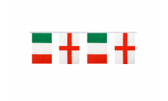 Guirlande d'amitié Italie - Angleterre - 15 x 22 cm
