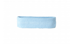 Bandeau de transpiration unicolore bleu clair - 6 x 21 cm