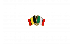 Pin's épinglette de l'amitié Belgique - Italie - 22 mm
