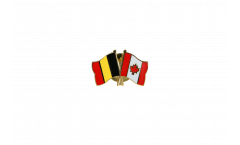 Pin's épinglette de l'amitié Belgique - Canada - 22 mm