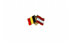 Pin's épinglette de l'amitié Belgique - Autriche - 22 mm