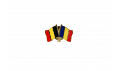 Pin's épinglette de l'amitié Belgique - Roumanie - 22 mm