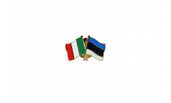 Pin's épinglette de l'amitié Italie - Estonie - 22 mm