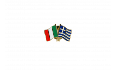 Pin's épinglette de l'amitié Italie - Grèce - 22 mm