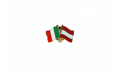 Pin's épinglette de l'amitié Italie - Autriche - 22 mm