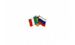 Pin's épinglette de l'amitié Italie - Russie - 22 mm