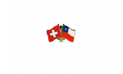 Pin's épinglette de l'amitié Suisse - Chili - 22 mm