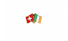 Pin's épinglette de l'amitié Suisse - Irlande - 22 mm