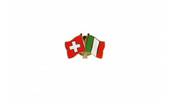 Pin's épinglette de l'amitié Suisse - Italie - 22 mm