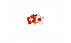 Pin's épinglette de l'amitié Suisse - Japon - 22 mm