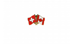 Pin's épinglette de l'amitié Suisse - Canada - 22 mm