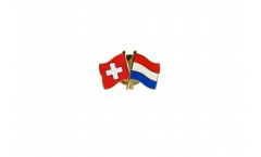 Pin's épinglette de l'amitié Suisse - Pays-Bas - 22 mm
