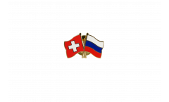 Pin's épinglette de l'amitié Suisse - Russie - 22 mm