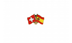 Pin's épinglette de l'amitié Suisse - Espagne - 22 mm