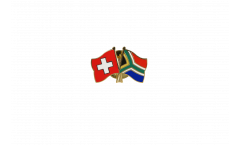 Pin's épinglette de l'amitié Suisse - Afrique du Sud - 22 mm