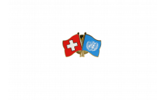 Pin's épinglette de l'amitié Suisse - ONU - 22 mm
