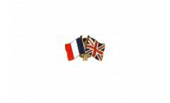 Pin's épinglette de l'amitié France - Royaume-Uni - 22 mm
