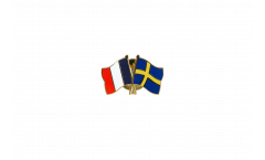 Pin's épinglette de l'amitié France - Suède - 22 mm
