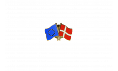 Pin's épinglette de l'amitié Europe - Danemark - 22 mm