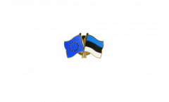 Pin's épinglette de l'amitié Europe - Estonie - 22 mm