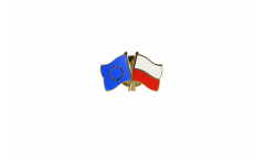 Pin's épinglette de l'amitié Europe - Pologne - 22 mm
