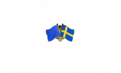 Pin's épinglette de l'amitié Europe - Suède - 22 mm
