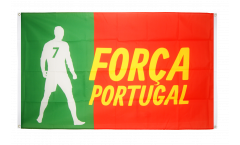 Drapeau de balcon supporteur Portugal Forca - 90 x 150 cm