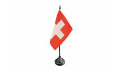Drapeau de table Suisse, mini drapeau - 12 x 12 cm