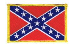 Écusson brodé confédéré USA Sudiste - 8 x 6 cm