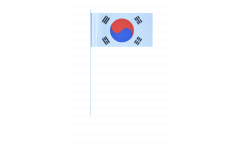 Drapeau en papier Corée du Sud - 12 x 24 cm