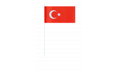Drapeau en papier Turquie - 12 x 24 cm