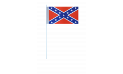 Drapeau en papier confédéré USA Sudiste - 12 x 24 cm