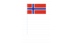 Drapeau en papier Norvège - 12 x 24 cm