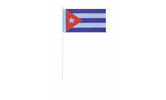 Drapeau en papier Cuba - 12 x 24 cm