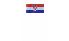 Drapeau en papier Croatie - 12 x 24 cm