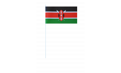Drapeau en papier Kenya - 12 x 24 cm